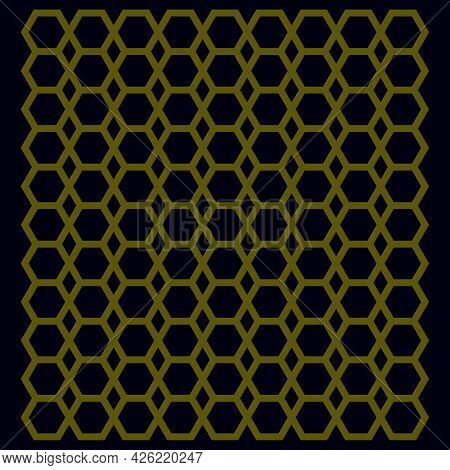 Hexagon Shape With Black Background For Web, Wallpaper, Cover, And Others