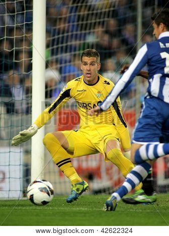 Barcellona - FEB, 17: Adrian San Miguel del Betis durante il match di campionato spagnolo tra Espanyol e