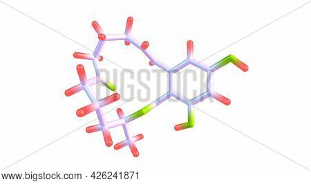 Zearalenone Or Zen Or Ral Is A Potent Estrogenic Metabolite. 3d Illustration