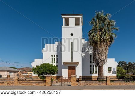 Touws River, South Africa - April 20, 2021: The Dutch Reformed Church Hall In Touws River In The Wes