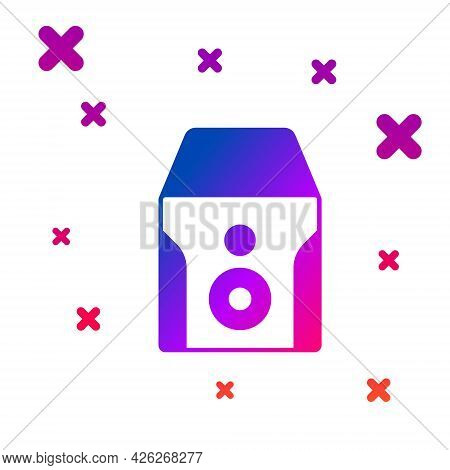 Color Uninterruptible Power Supply Ups Icon Isolated On White Background. Gradient Random Dynamic Sh