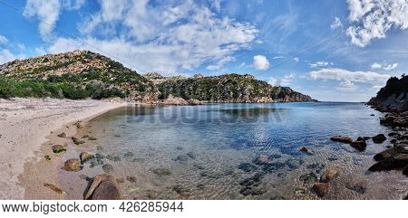 Cala Brigantina Beach, Little Cove In Caprera Island, Sardinia