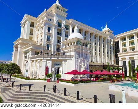 Belek, Antalya, Turkey - May 15, 2021: The Land Of Legends Theme Park In Belek.