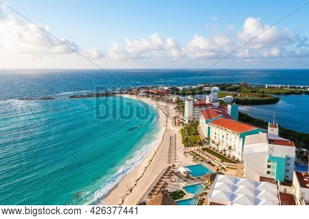 Magical Sunrise View Overt The Caribbean Sea.