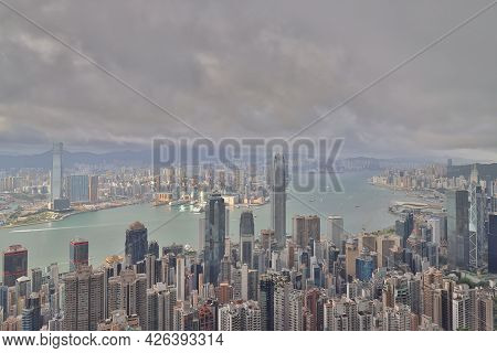 Viewpoint On The Peak Before Rain Sky Have Rain Cloud 11 Jue 2021