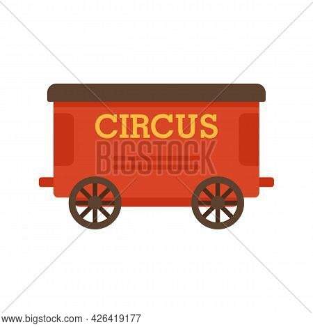 Circurs Carriage Icon. Flat Illustration Of Circurs Carriage Vector Icon Isolated On White Backgroun