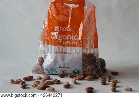 Big Baskets Red And White Packaging Of Red Kidney Beans. The Red Kidney Beans Are Commonly Known As
