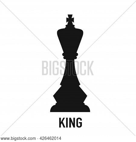 King Chess Piece Element, Stock Vector Illustration