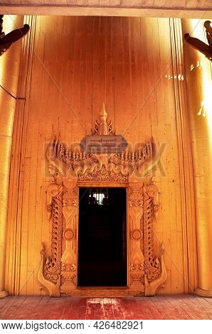 Decoration Interior Design Of Ancient Ruins Building Of Mandalay Royal Burmese Majesty Palace For Bu