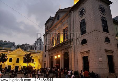 Cathedral Of The Nativity Of Our Lady For Macanese People And Foreign Travelers Travel Visit At Hist