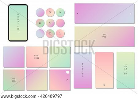 Beautiful Set Of Square, Vertical, Horizontal And Circle Social Media Templates