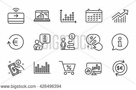 Finance Icons Set. Included Icon As Exchange Currency, Payment Method, Candlestick Chart Signs. Spec