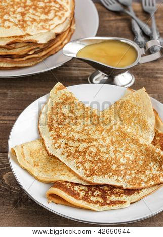 Pannkakor med honung