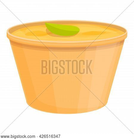 To Go Soup Icon Cartoon Vector. Day Food Snack, Dish Soup