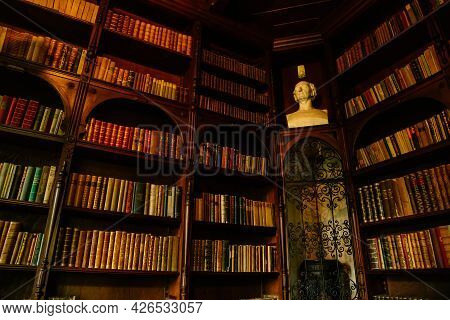 Velke Brezno, Czech Republic, 26 June 2021: Chateau Velke Brezno, Castle Interior With Baroque Furni
