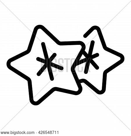 Sea Stars Icon Outline Vector. Sea Starfish. Sunner Sea Stars