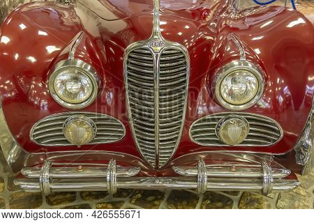 Rare Retro Automobile Of The Past Century In The Vehicle Museum