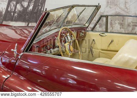 Rare Retro Automobile Of The Past Century In The Vehicle Museum
