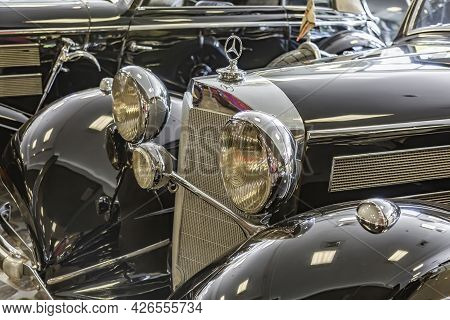 Rare Retro Automobile Of The Past Century In The Vehicle Museum