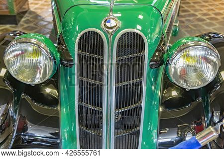 Rare Retro Automobile Of The Past Century In The Vehicle Museum