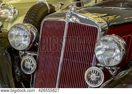 Rare Retro Automobile Of The Past Century In The Vehicle Museum