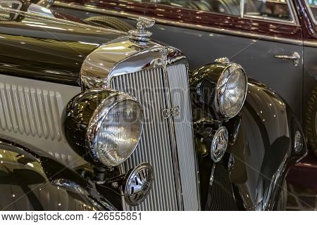Rare Retro Automobile Of The Past Century In The Vehicle Museum