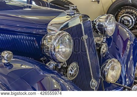 Rare Retro Automobile Of The Past Century In The Vehicle Museum