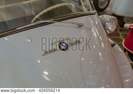 Rare Retro Automobile Of The Past Century In The Vehicle Museum