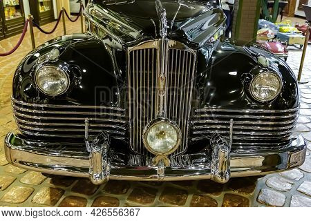 Rare Retro Automobile Of The Past Century In The Vehicle Museum