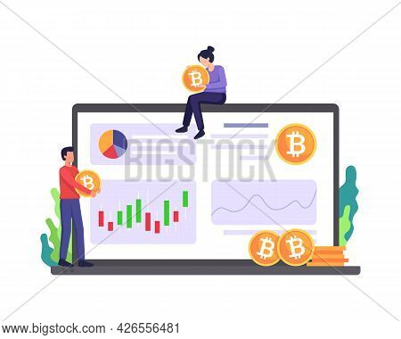 Cryptocurrency Marketplace Illustration