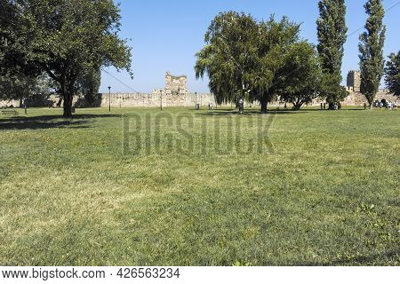 Ruins Of Smederevo Fortress In Town Of Smederevo, Serbia