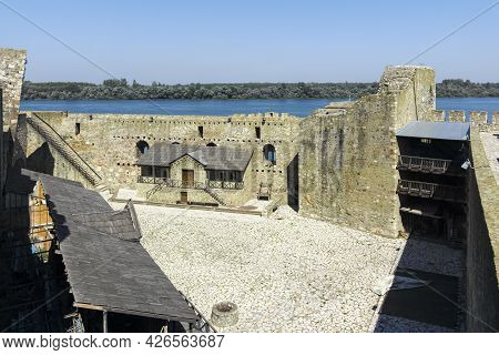 Ruins Of Smederevo Fortress In Town Of Smederevo, Serbia