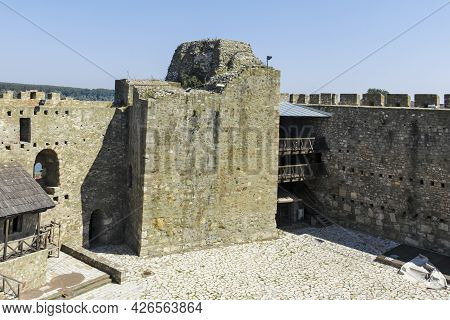 Ruins Of Smederevo Fortress In Town Of Smederevo, Serbia