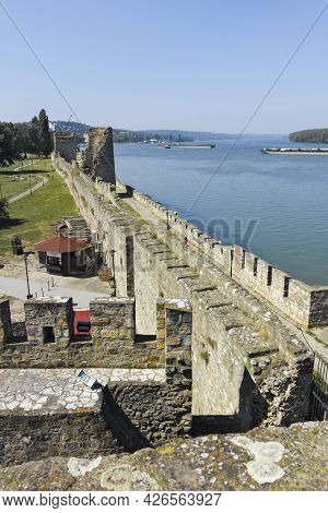 Ruins Of Smederevo Fortress In Town Of Smederevo, Serbia