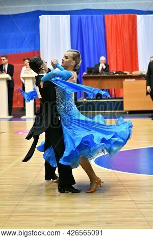 Orenburg, Russia - November 02-03, 2019: Girl And Boy Dancing