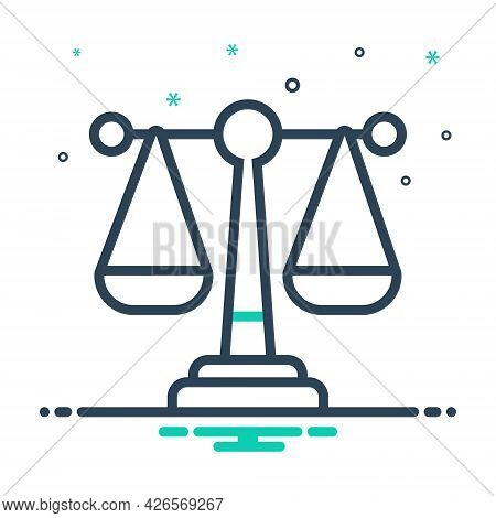 Mix Icon For Law Justice Syllogism Rectitude Legal Legislation