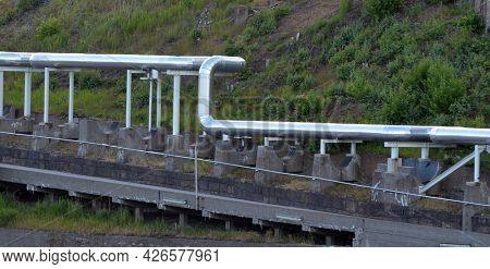 Industrial landscape in South Norway. June 20,2018.Sarpsborg , Norway