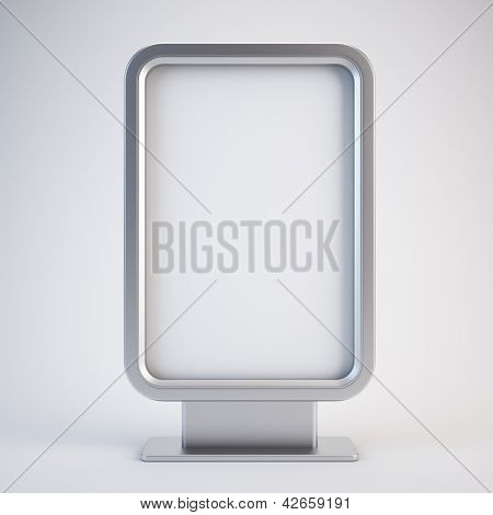 Leere vertikale Plakat