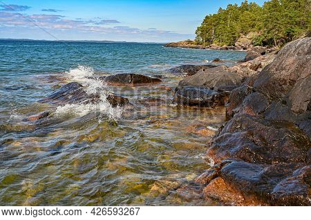 Lake Vattern On A Warm Summers Day