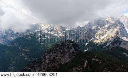 Amazing View Of Mountain In Albanian Alps