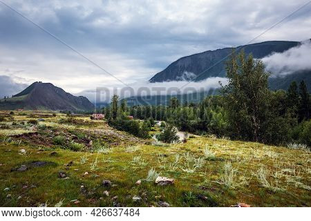 Intermountain Valley Near The Chuey River. Ulagansky District, Altai Republic, Russia
