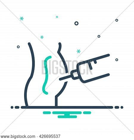 Mix Icon For Paracentesis Abdominal Abdomen Patient Therapeutic Surgical Needle Injection