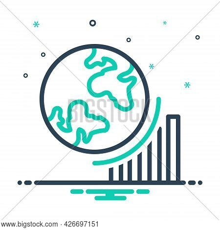Mix Icon For Globel-progress Growth Achieve Achievement Analyst Success Progress Graph Graphic