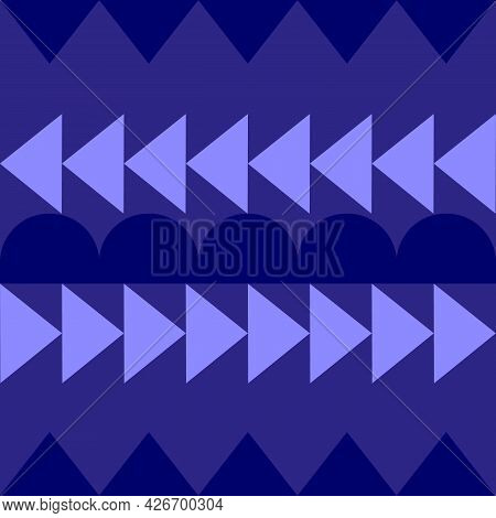 Blue And White Checked Pattern. Vector Illustration