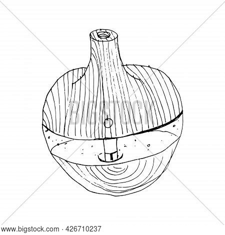 Essential Oils Diffuser. Vector Stock Illustration. Outline.