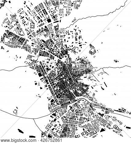 Map Of The City Of Granada, Spain