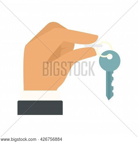Lease House Keys Icon. Flat Illustration Of Lease House Keys Vector Icon Isolated On White Backgroun