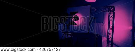 Studio Light Equipments For Photo Or Film Movie Video.