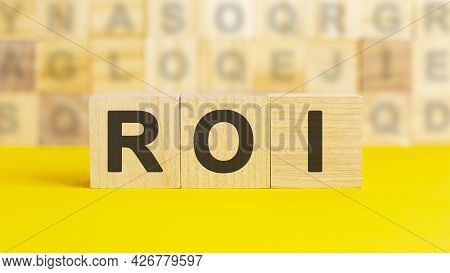 Word Roi Made With Wood Building Blocks, Concept