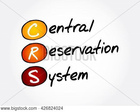 Crs - Central Reservation System Acronym, Technology Concept Background